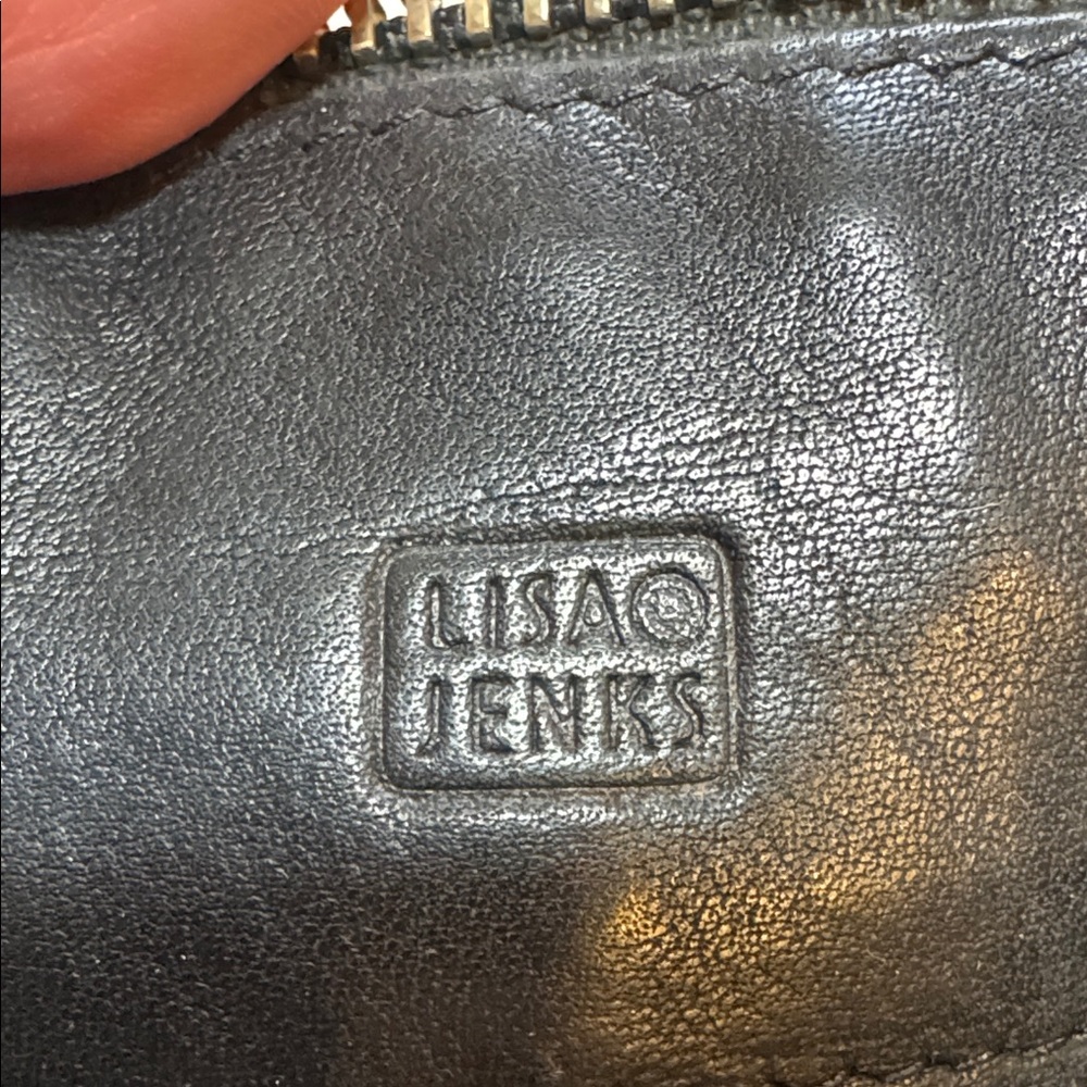 Lisa Jenks Vintage Black Leather Crossbody Bag - Picture 2 of 11